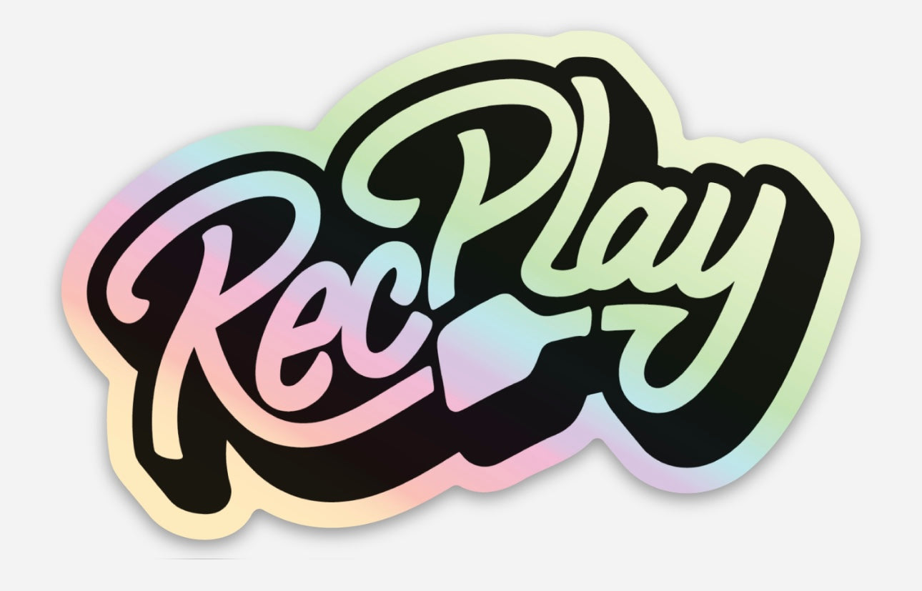 RecPlay Logo Holographic Sticker