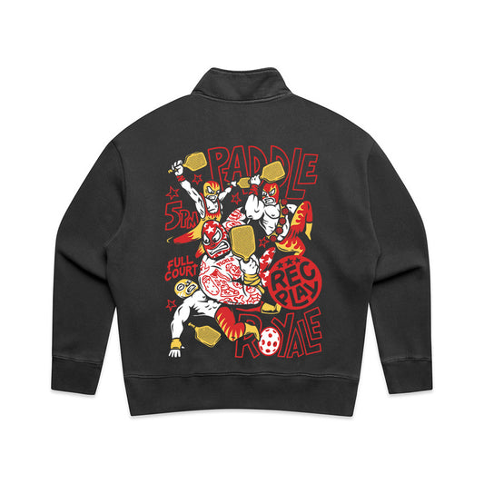 Women’s Paddle Royale Faded Black Half Zip