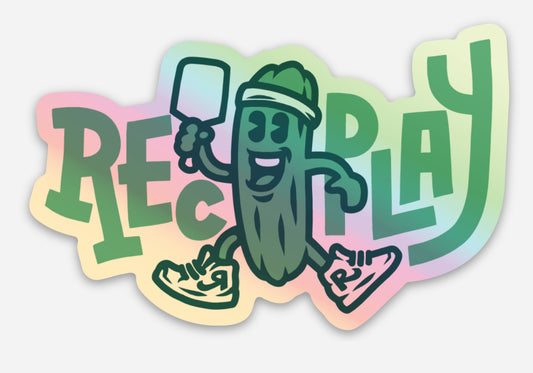 Pepe Pickle Holographic Sticker