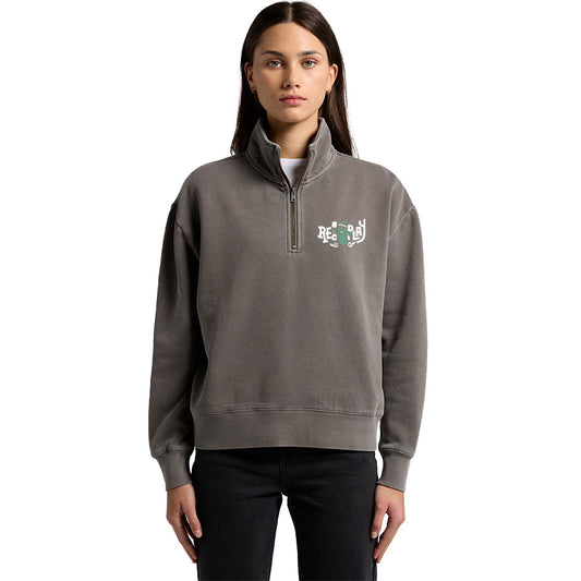 Women's Pickle The Competition Premium Faded Half-Zip Sweatshirt